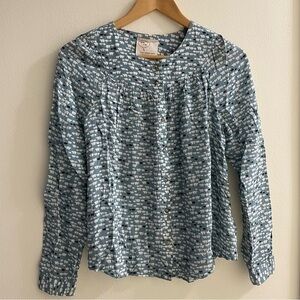 Anthropologie 24 of 52 Conversations Polar Bear Print Button Front Blouse